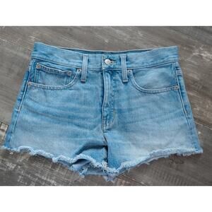 J Crew Low-rise frayed denim short size 24
